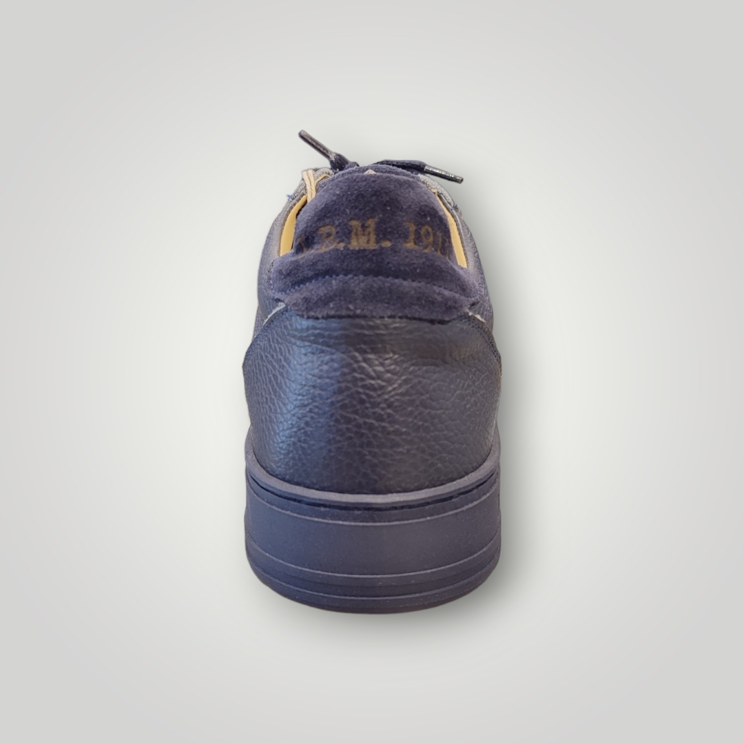 Sneakers Retro Tennis L.B.M. 1911 Blu in Pelle - immagine 5