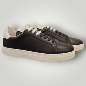 Sneakers Emporio Armani Nere in Pelle