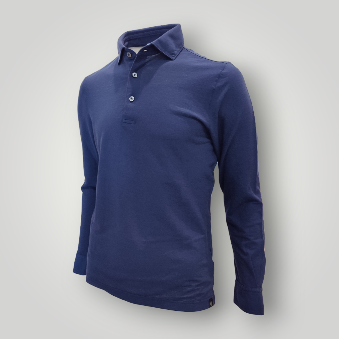 Polo Gran Sasso Blu in Cotone - immagine 3