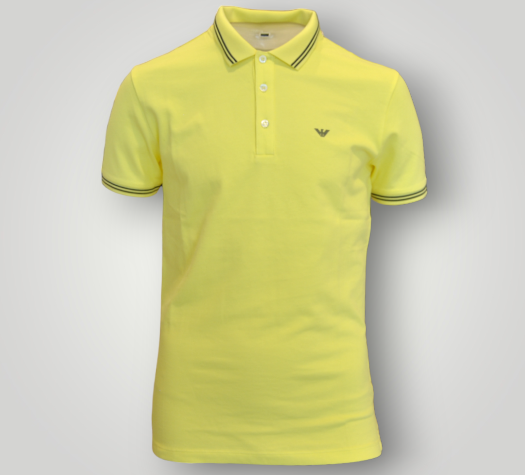 Polo Emporio Armani Gialla in Cotone
