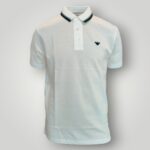 Polo Emporio Armani in Tessuto Operato