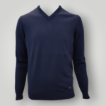 Maglia a V Emporio Armani Blu