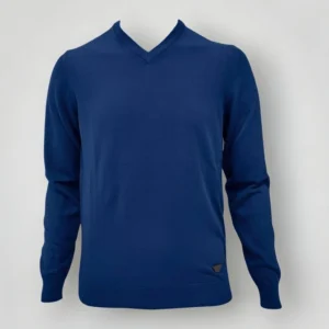 Maglia a V Emporio Armani Blu