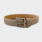Cintura in Pelle Bergamotto Beige
