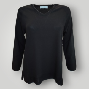 Maglia Gran Sasso Nera in Viscosa