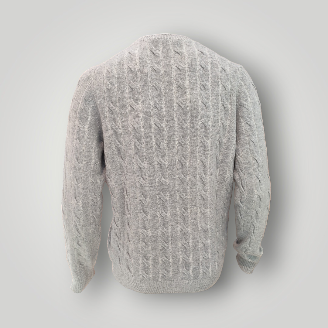 Maglia Gran Sasso a Trecce in Cashmere