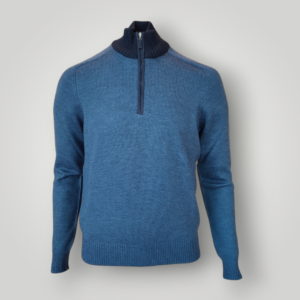 Maglia Gran Sasso con Zip in Lana