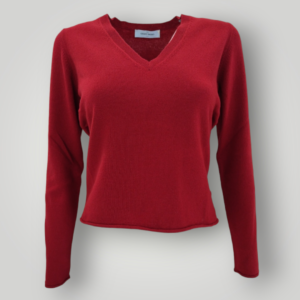 Maglia a V Gran Sasso Rossa