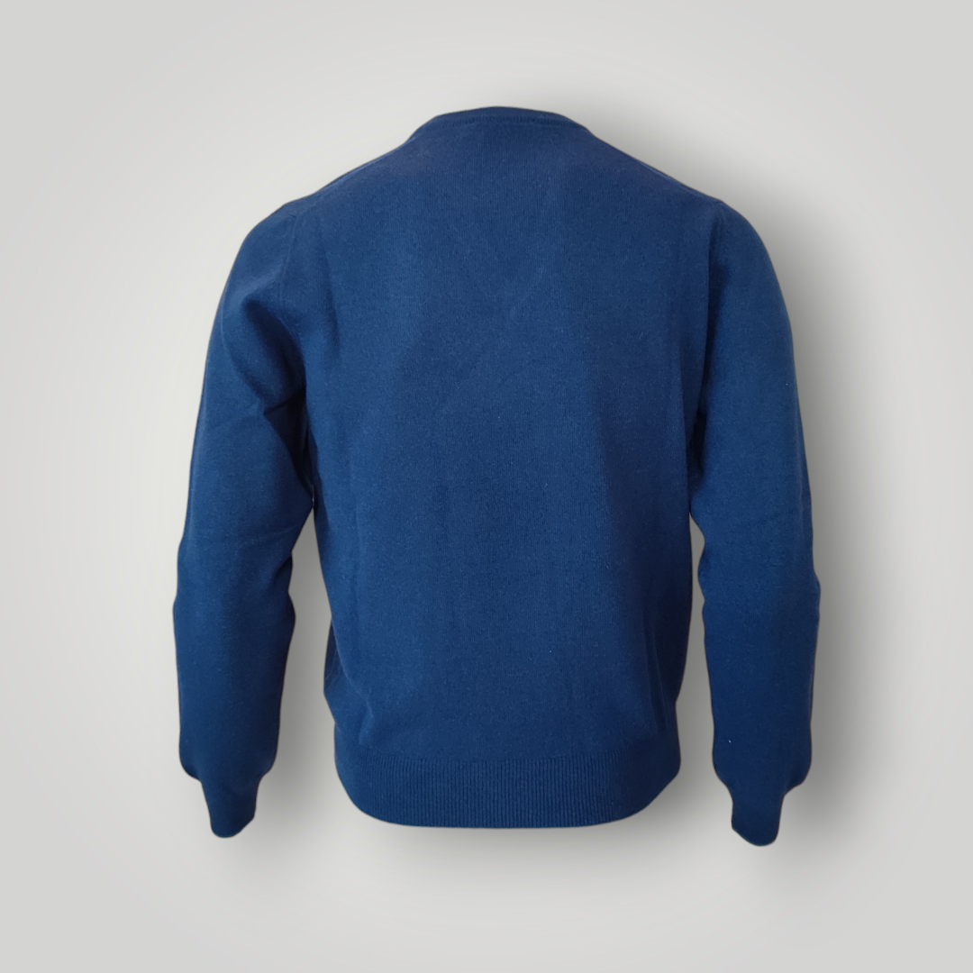 Maglia a V Gran Sasso Blu