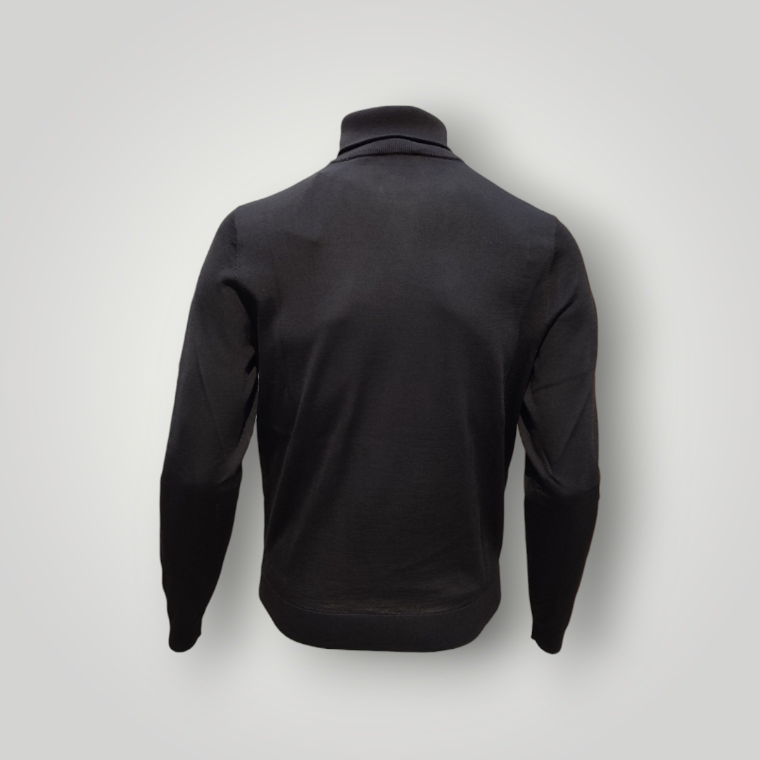 Maglia Emporio Armani Nera con Zip - immagine 3