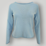 Maglia Gran Sasso Celeste in Lana e Cashmere