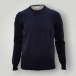 Maglia Gran Sasso in Lana Merinos Blu