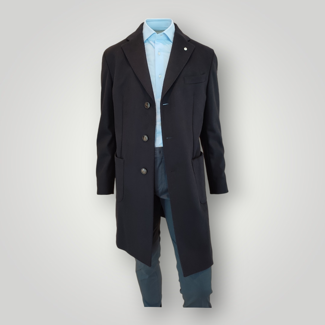 Cappotto L.B.M. 1911 Blu Navy - immagine 4