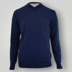 Maglia a V Emporio Armani Blu
