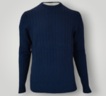 Maglia Gran Sasso in Lana Merinos Blu