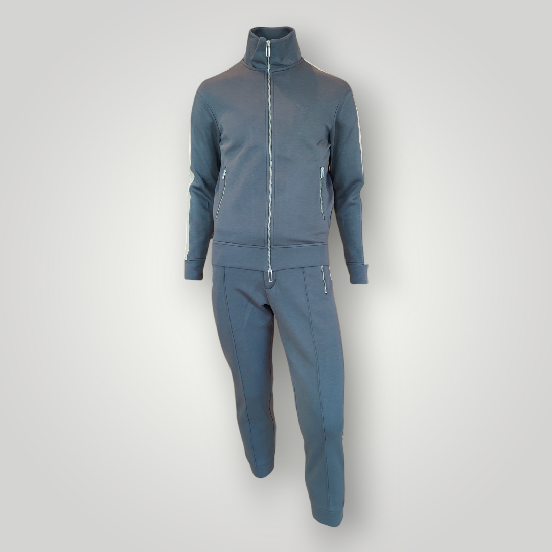 Felpa Emporio Armani con Zip Grigia - immagine 3
