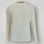 Maglia Gran Sasso in Lana Merinos Bianca