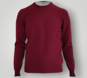 Maglia Gran Sasso in Lana e Cashmere Bordeaux