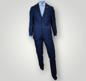 Abito L.B.M. 1911 a Quadri Blu Navy