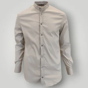 Camicia Emporio Armani in Cotone Sabbia