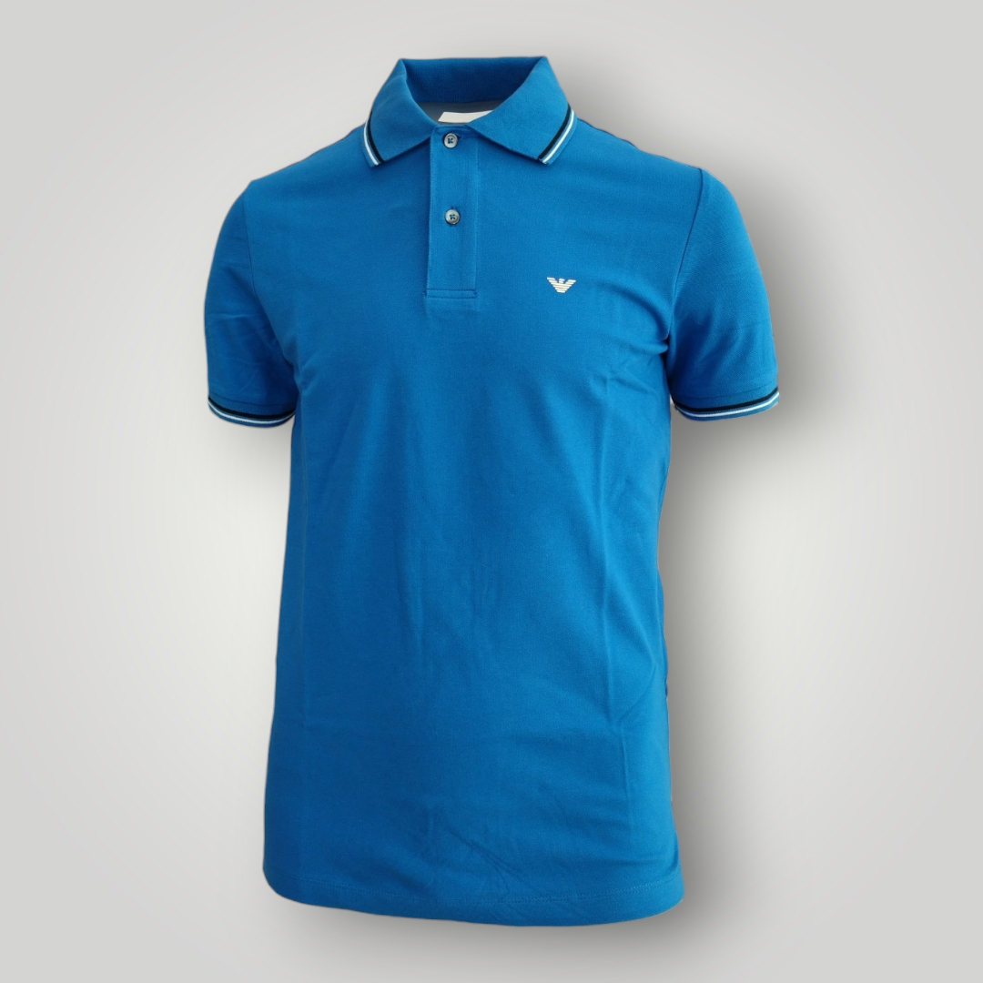 Polo Emporio Armani Slim Blu Nautico - immagine 3