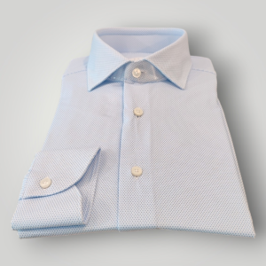 Camicia Xacus Active Tailor in Micro Fantasia Celeste