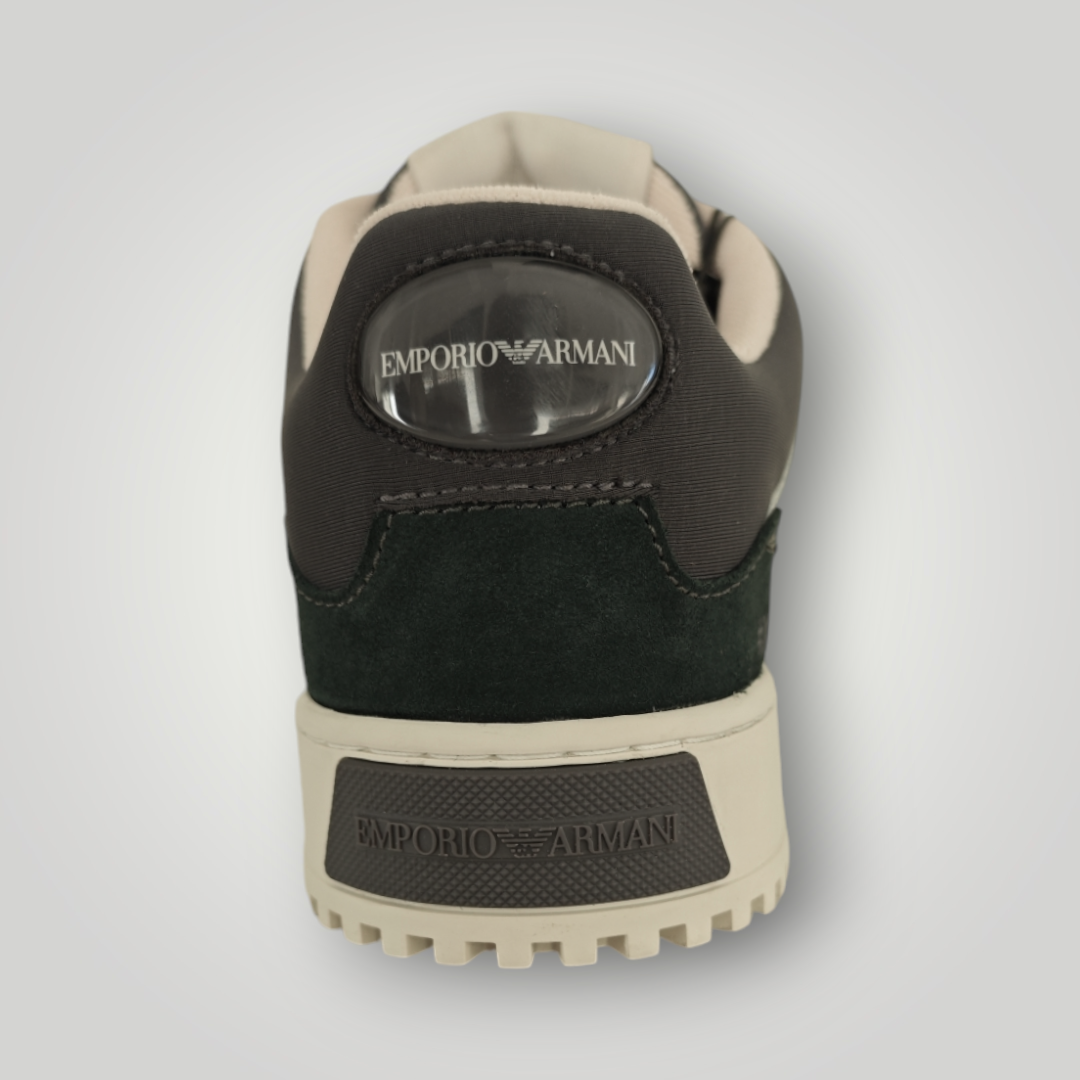 Sneakers Emporio Armani in Pelle Verdi - immagine 6