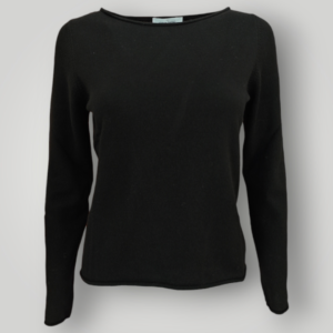 Maglia Gran Sasso in Lana e Cashmere Nera