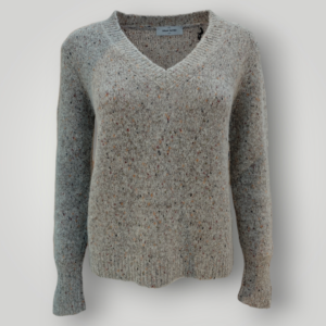 Maglia a V Gran Sasso in Misto Alpaca