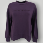 Felpa Emporio Armani Prugna in Viscosa