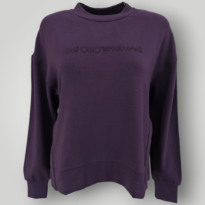 Felpa Emporio Armani Prugna in Viscosa