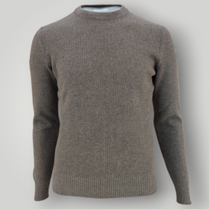 Maglia Gran Sasso in Lana Merinos Tortora
