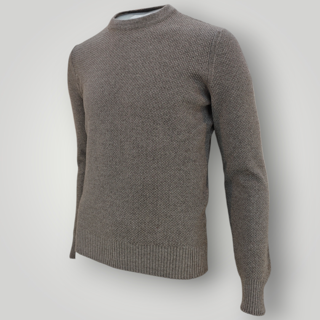 Maglia Gran Sasso in Lana Merinos Tortora - immagine 3