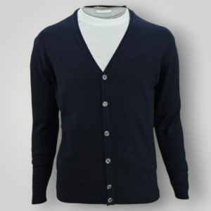 Cardigan Blu in Lana