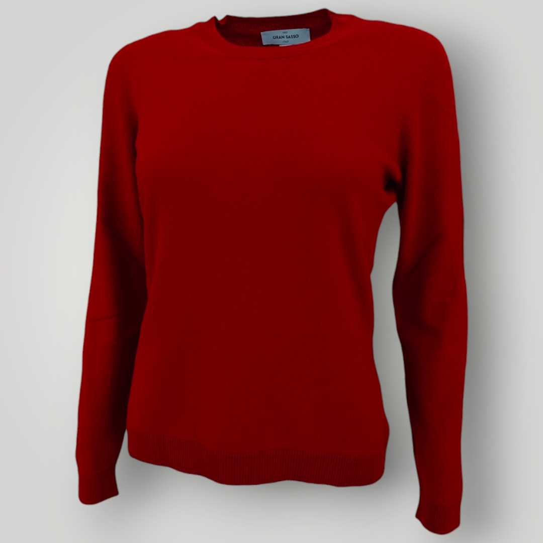Maglia Gran Sasso in Lana e Cashmere Rossa - immagine 3