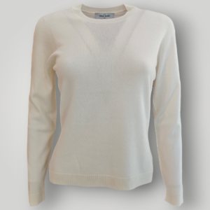 Maglia Gran Sasso in Lana e Cashmere Bianca