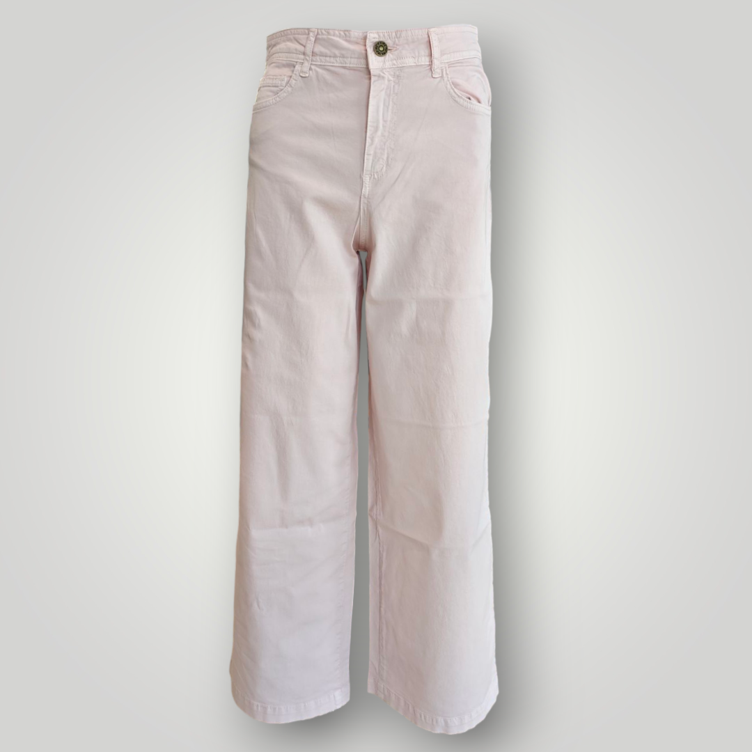 Pantalone in Cotone Nenette Sempione Rosa