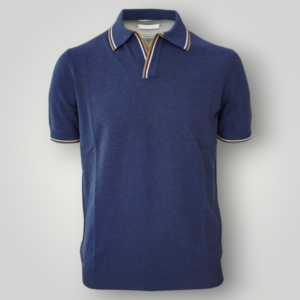 Polo in Cotone Gran Sasso Blu