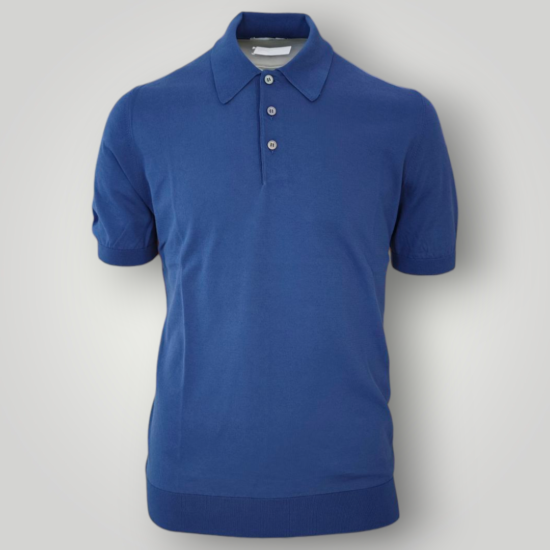 Polo in Cotone Gran Sasso Blu