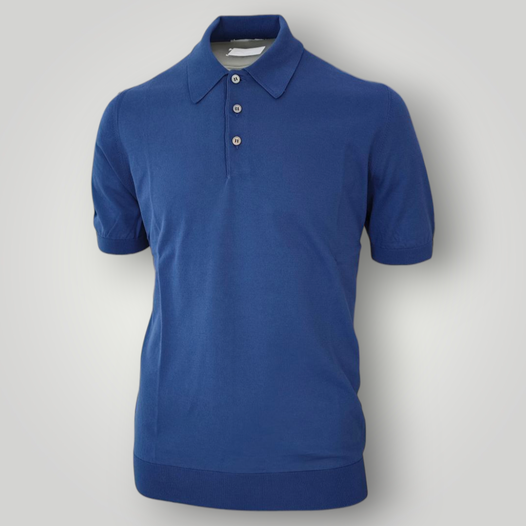 Polo in Cotone Gran Sasso Blu - immagine 3