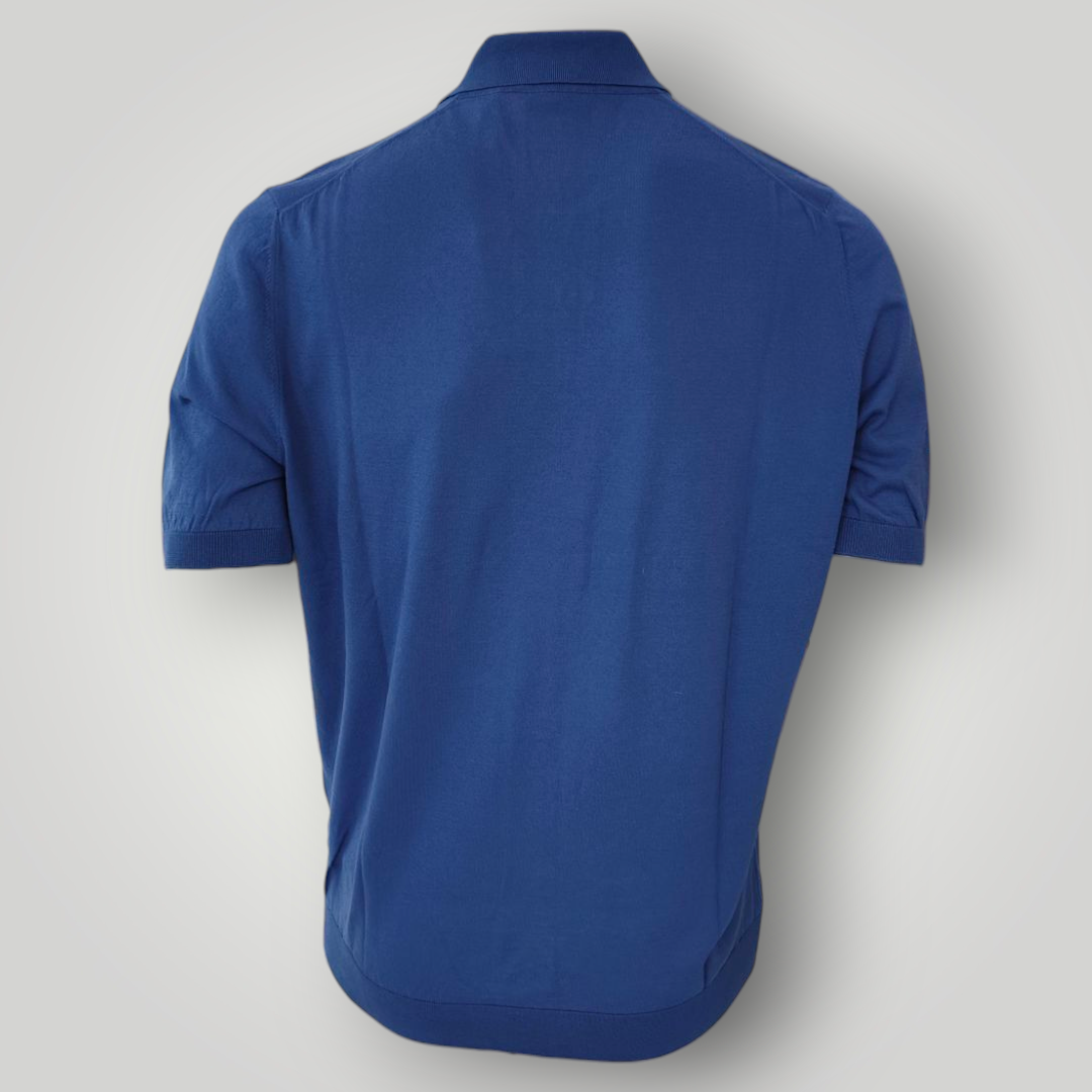 Polo in Cotone Gran Sasso Blu - immagine 4
