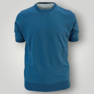 T-Shirt in Cotone Gran Sasso Azzurra