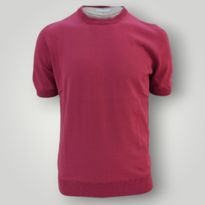 T-Shirt in Cotone Gran Sasso Corallo