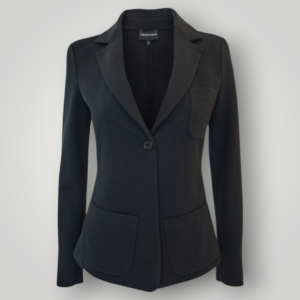 Giacca Emporio Armani in Jersey Nera