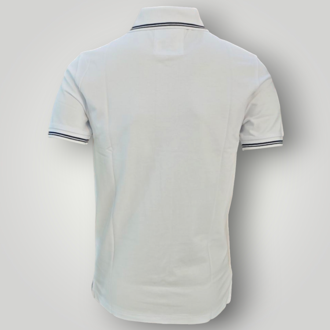 Polo Emporio Armani in Piquet Bianca - immagine 5