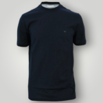 T-Shirt in Cotone Emporio Armani Blu Navy