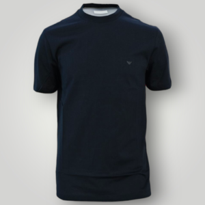 T-Shirt in Cotone Emporio Armani Blu Navy