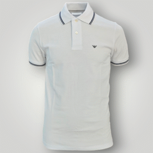 Polo Emporio Armani in Piquet Bianca