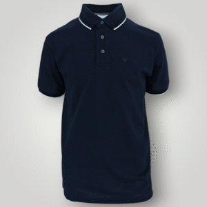 Polo Emporio Armani in Piquet Blu