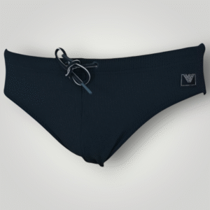 Costume Slip Emporio Armani in Piquet Blu